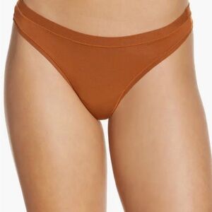 Madewell Burnt Orange Softest Stretch Modal Thong Underwear NEW X-Large NWT